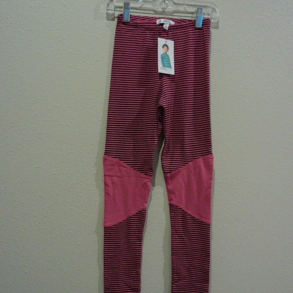 Magenta Leggings with stripes